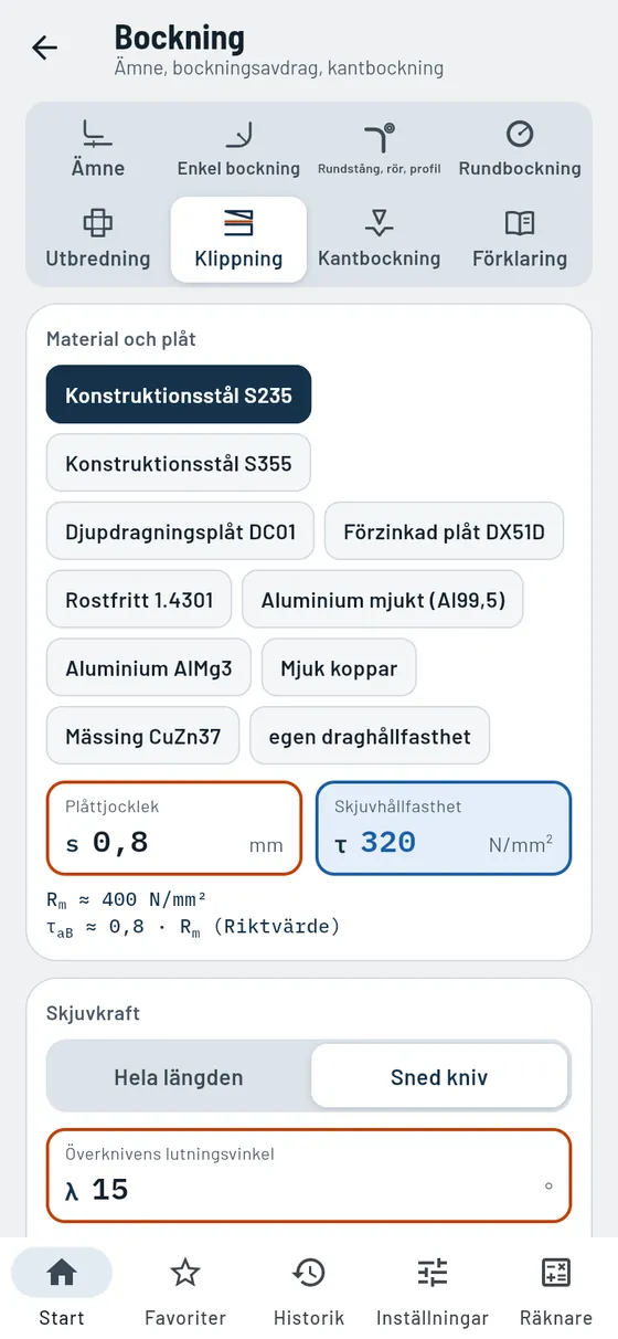 Gesello: Bockning – Klippning