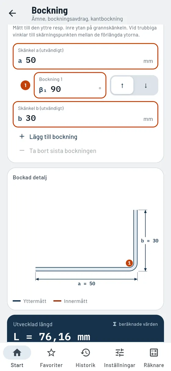 Gesello: Bockning – Ämne för bockad detalj