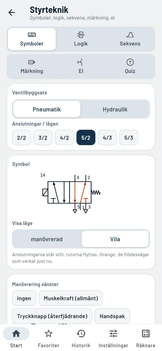 Gesello: Styrteknik – Ventil 5/2