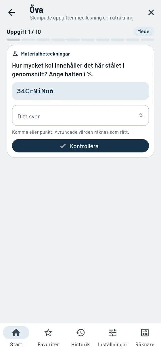 Gesello: Öva – Uppgift