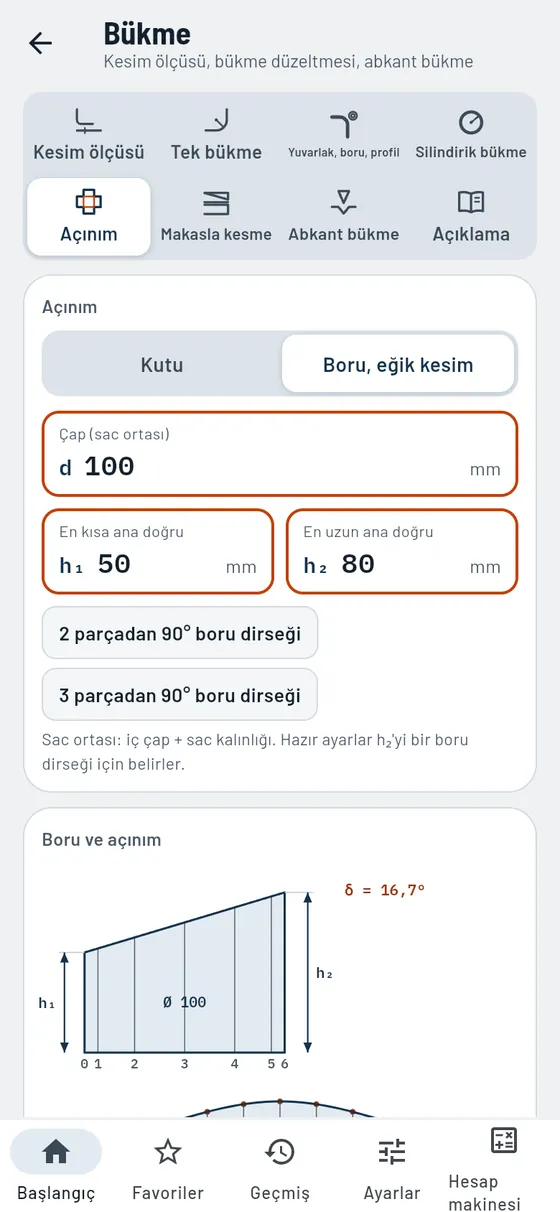 Gesello: Bükme – Eğik kesilmiş boru