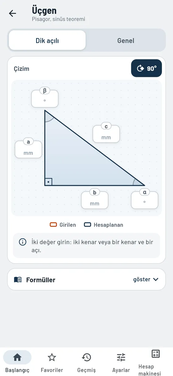 Gesello: Üçgenler – Dik üçgen