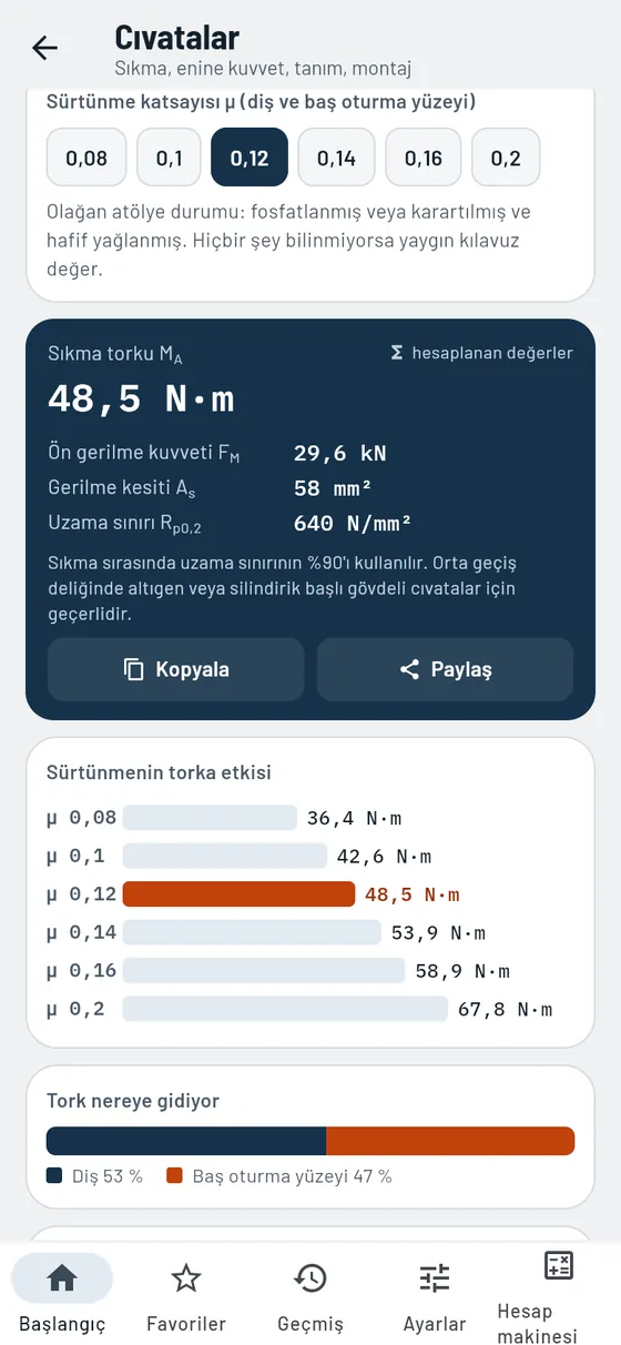 Gesello: cıvatalar