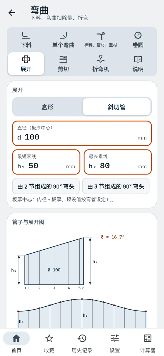 Gesello：弯曲 – 斜切管