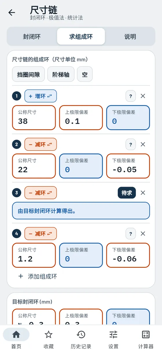 Gesello：尺寸链——求未知环