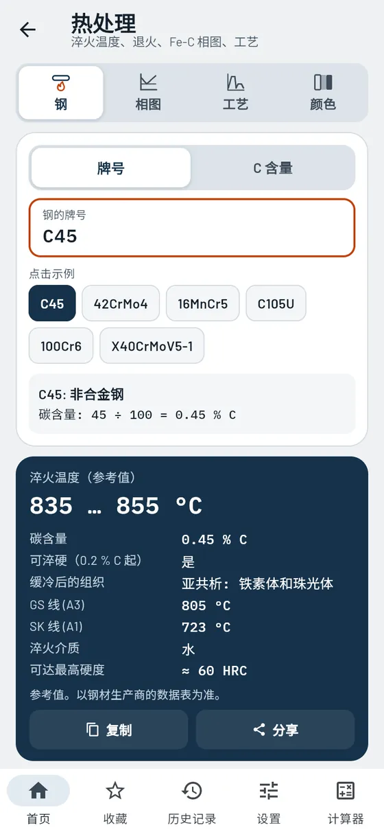 Gesello：热处理 – C45 钢