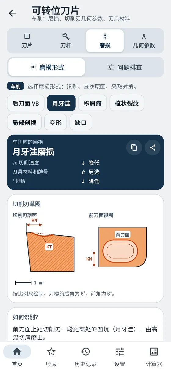 Gesello:可转位刀片 – 识别磨损
